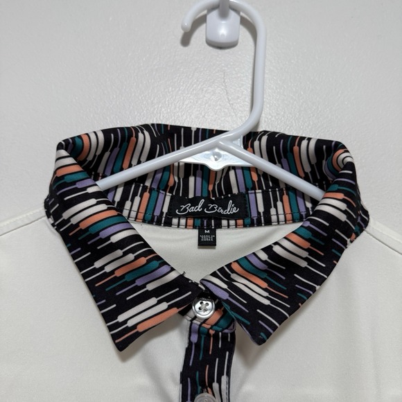 Bad Birdie Cattail Sandstorm Cream Golf Performance Polo Shirt Size Medium - Picture 3 of 8